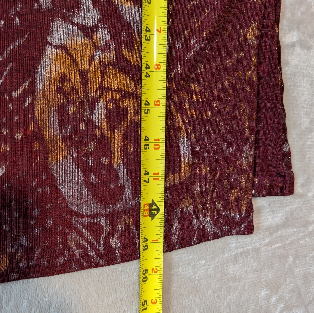 Burgundy Red Tank Maxi Dress XL Stretch 90s Dark Minimalist Artsy Moody Grunge image 10
